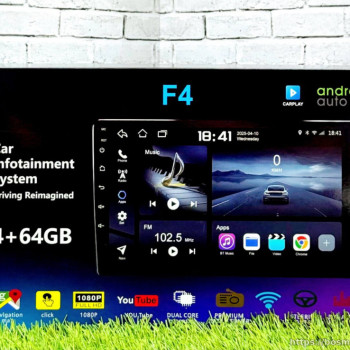 Магнитола F4 4+64Gb (10-дюйм)